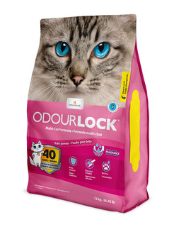 Odour Lock Baby Powder Parfymerad kattsand