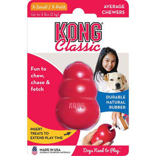KONG Classic Röd Gummileksak