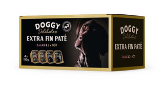 Multibox Extra Fin Paté med Nöt & Lax för hund