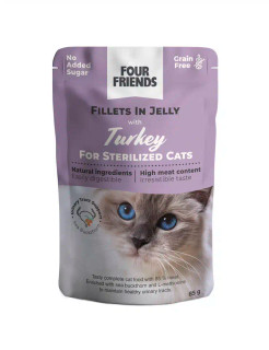 Sterilized Turkey in Jelly Pouch Kattfoder