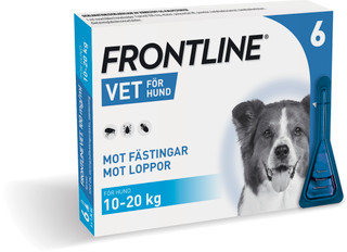 Frontline Vet - Spot-on Lösning för Hund 100 mg/ml M 6 x 1,34 ml