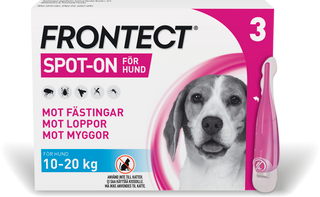 Frontect. Spot-On Lösning, Hund M, 135,2 mg/1009,6 mg  (3 x 2 ml)
