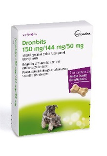 Dronbits Oral Tablett 150 mg/144 mg/50 mg, 2 st till Hund