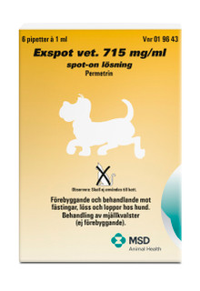 Exspot® vet. Spot-on Lösning 715 mg/ml, för Hundar