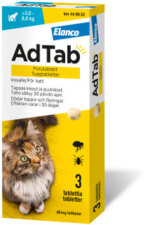 AdTab. 48 mg, tuggtabletter för katt (> 2–8 kg)