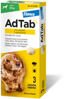 AdTab. 450 mg, tuggtabletter för hund (> 11–22 kg)