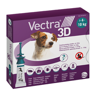 Vectra 3D för Hund. Spot-On Lösning, 4 - 10 kg.
