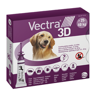 Vectra 3D för Hund. Spot-On Lösning, 25 - 40 kg.