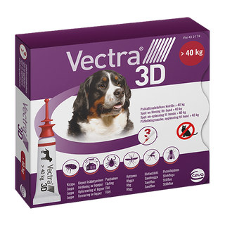 Vectra 3D för Hund. Spot-On Lösning, > 40 kg.