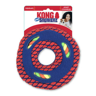 KONG Sneakerz Sport Disc with Rope hundleksak