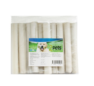 Tuggrulle vit för hund, 10-pack
