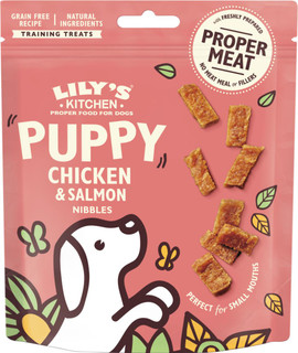 Chicken & Salmon Nibbles for Puppies Hundgodis för Valpar