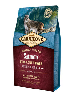 Salmon Adult Sensitive Long Hair Torrfoder för Katt
