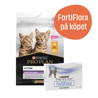 Original Kitten Healthy Start Kyckling + 7-pack FortiFlora