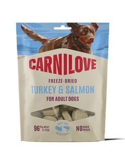 Freeze Dried Raw Snacks Salmon & Turkey Frystorkat Hundgodis