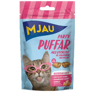 Partypuffar Kyckling Kattgodis