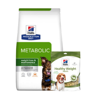 Treats + Prescription Diet Metabolic Weight Management Torrfoder till Hund med Kyckling