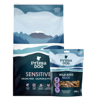 Köp Lax & Potatis Premium Helfoder Vuxen Hund - få godis på köpet!