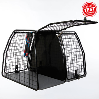 Hundbur Svart Dubbel