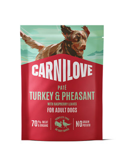 Pouch Paté Turkey & Pheasant with Raspberry Leaves Våtfoder till Hund