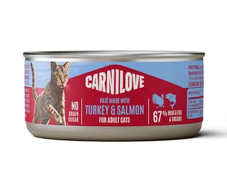 Can Paté Turkey & Salmon Adult Våtfoder för Katt