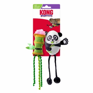 KONG Cat Scrattles Panda 2-pack