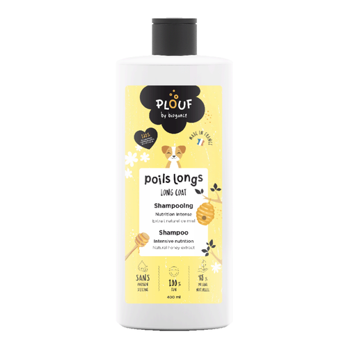 Hundschampo för lång päls från Plouf