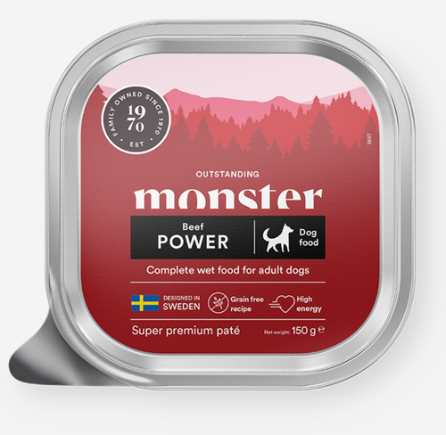 Våtfoder Paté med Nöt för Hund från Monster
