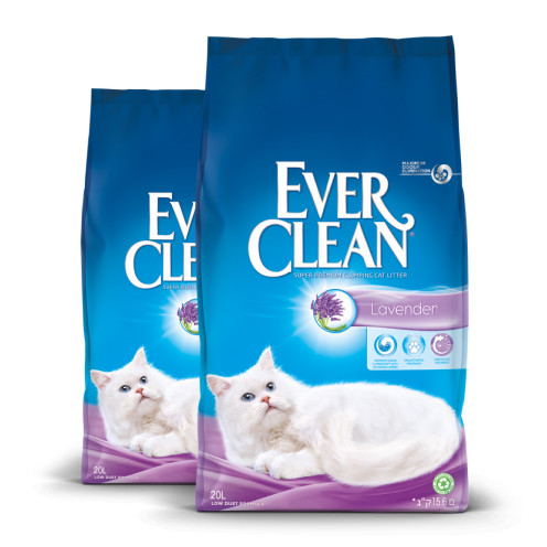 Ever Clean Lavender Kattsand 2-pack 20 L