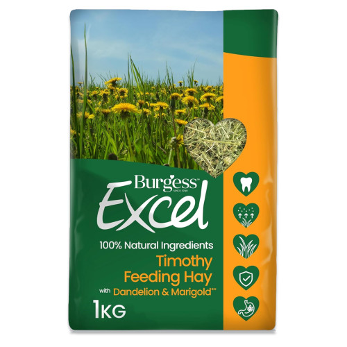 Excel Hö Maskros & Ringblomma till kanin och gnagare från Burgess