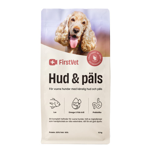 FirstVet Hud & päls - för vuxna hundar med känslig hud och päls