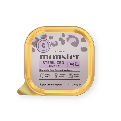 Cat Paté Sterilized Turkey Våtfoder till Katt från Monster