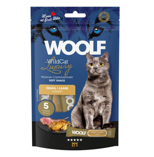 WildCat Cream Snacks Quail with Lamb Kattgodis