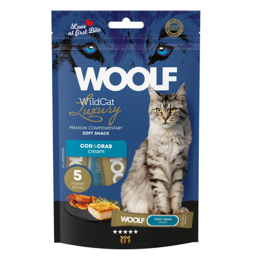 WildCat Cream Snacks Cod with Crab Kattgodis