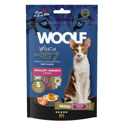 WildCat Cream Snacks Scallop and Shrimps Kattgodis