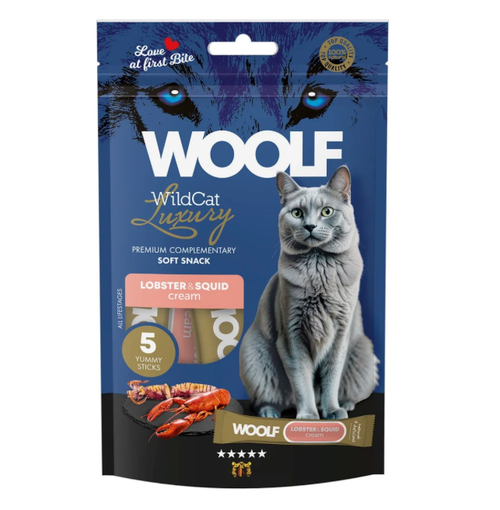 WildCat Cream Snacks Lobster with Squid Kattgodis