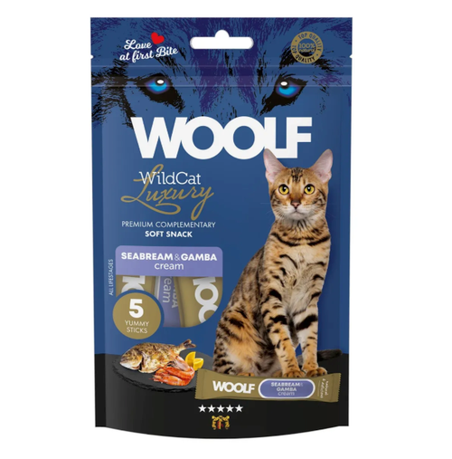 WildCat Cream Snacks Seabream with Gamba Kattgodis