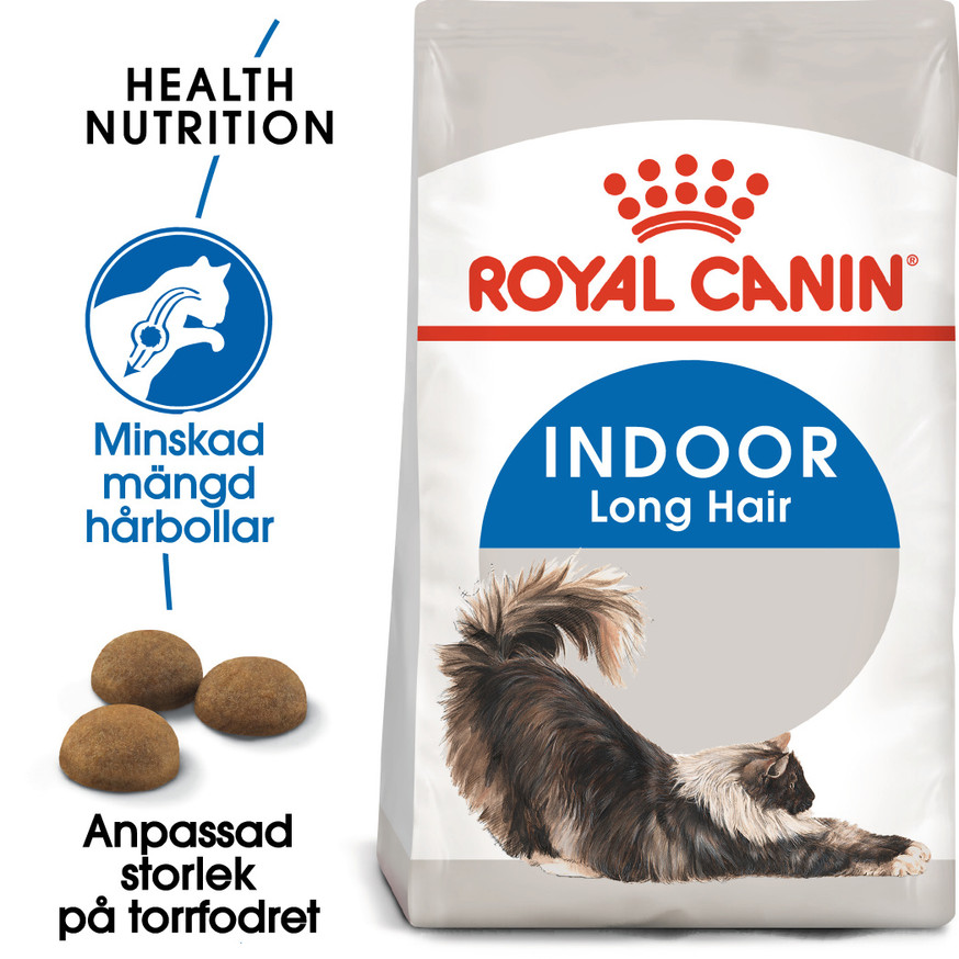 Indoor Long Hair Adult Torrfoder för Katt