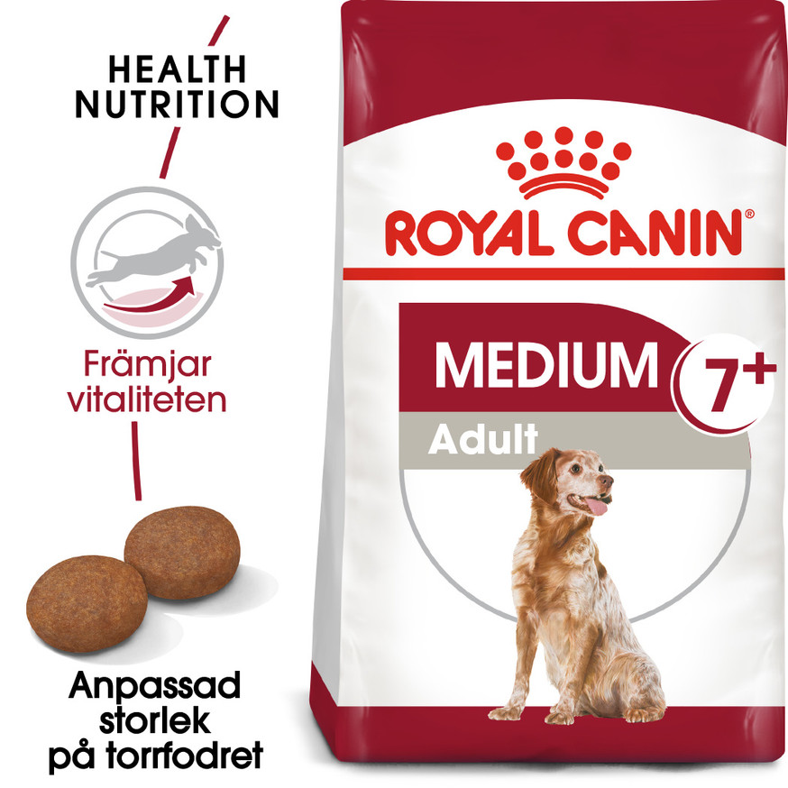 Medium 7+ Adult Torrfoder för hund