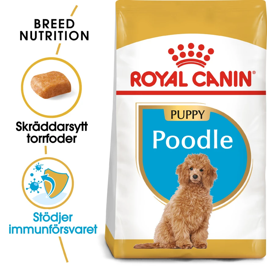 Poodle Junior Torrfoder för hundvalp