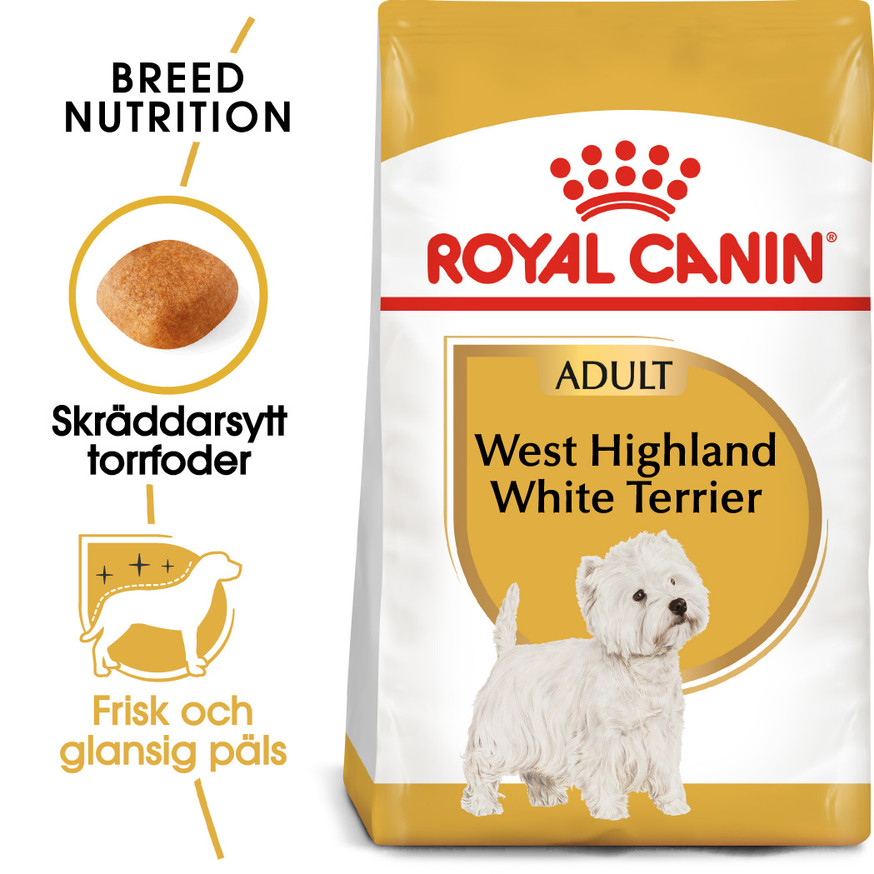 West Highland White Adult Torrfoder för hund