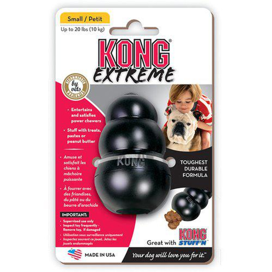 KONG Extreme Svart Gummileksak - S