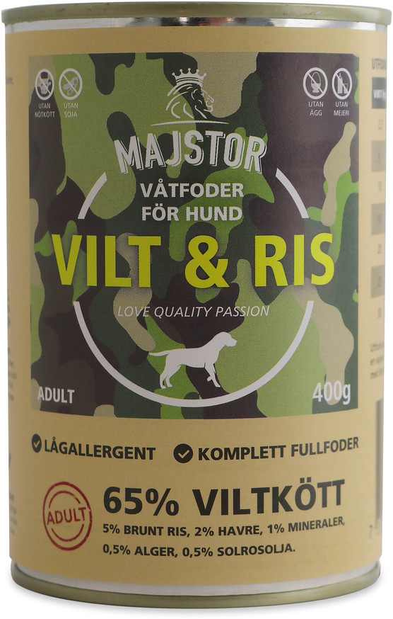 Vilt & Ris Våtfoder Hund