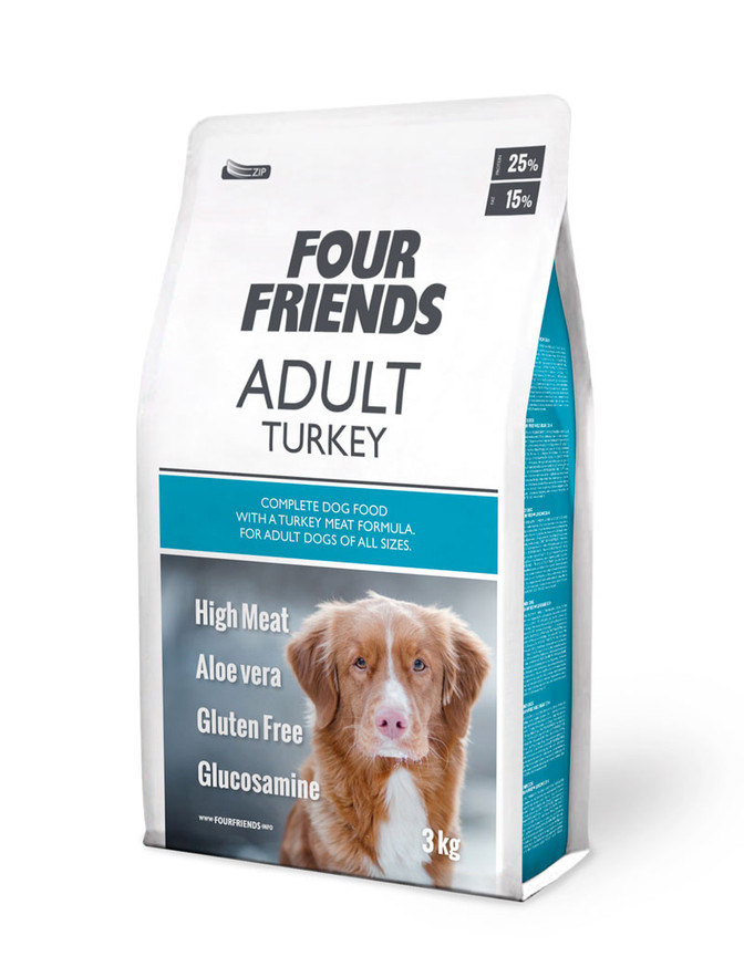 Adult Turkey Monoprotein hundfoder - 3 kg