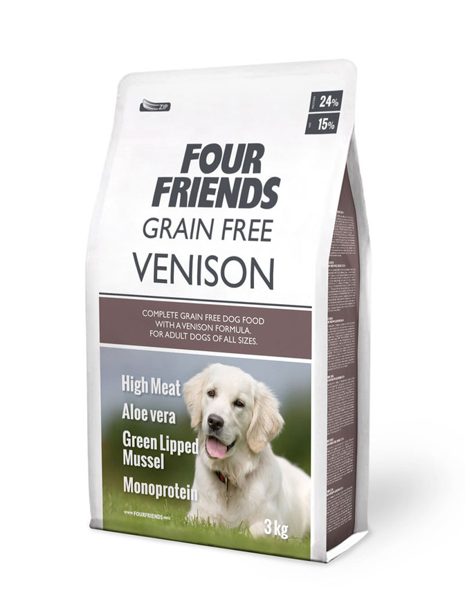 Grain Free Venison Hundfoder - 3 kg