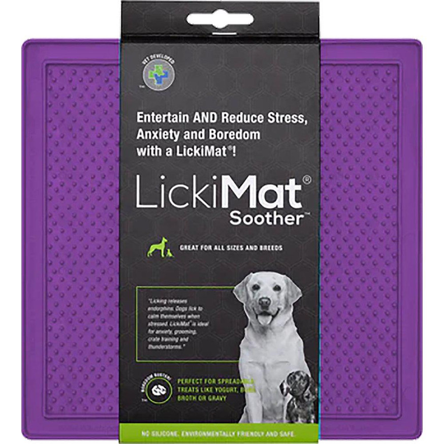 Soother Slickmatta Hund - Lila Medium