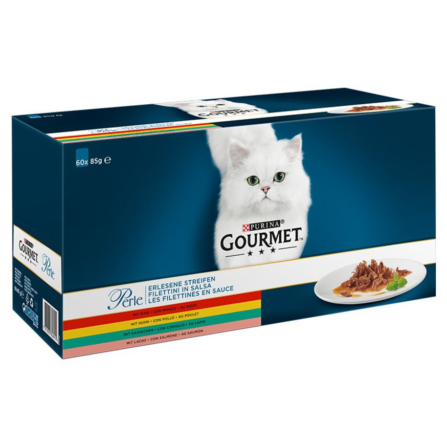 Våtfoder Lax & Kött för Katt