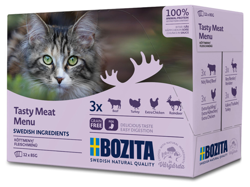 Multibox Kött i sås för katt