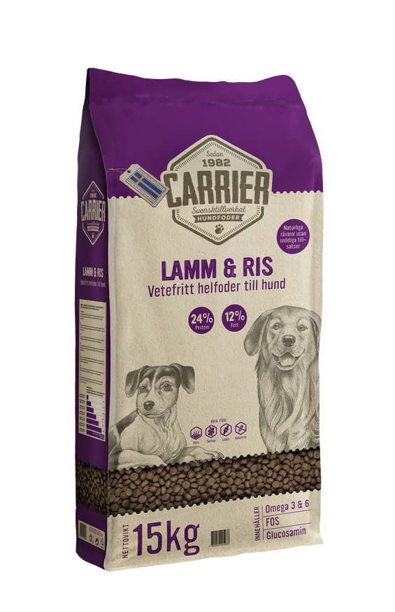 Lamm & Ris Hundfoder - 15 kg