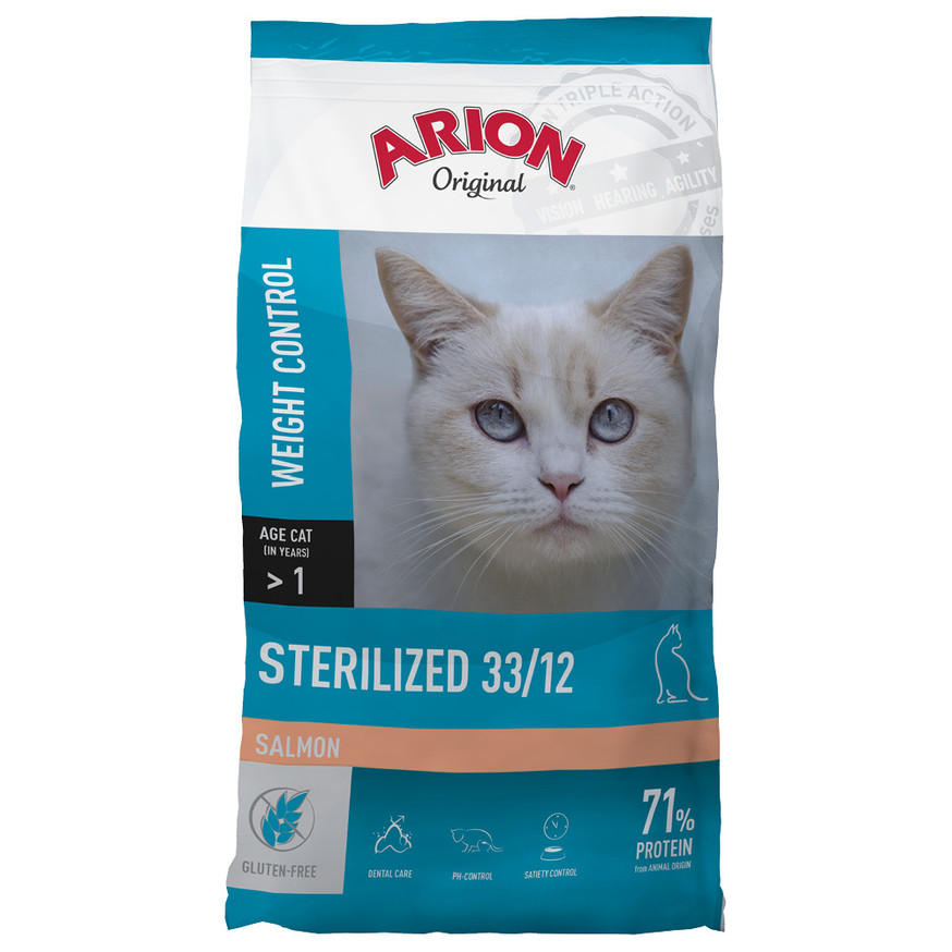 Sterilized 33/12 Kattfoder med Lax